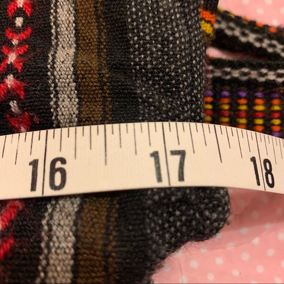 Boho Bag/Backpack with Multicolor Stripes - Picture 6 of 8